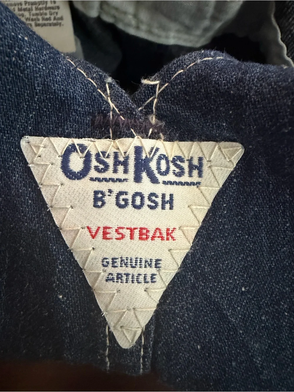 Vintage OshKosh B’Gosh Vestbak Shortalls — Made in USA — Original Tags